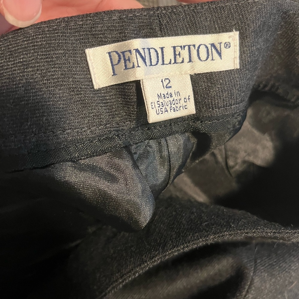 Pendleton Virgin Wool Pants In Grey Professional … - image 4